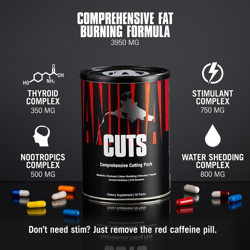 Animal Cuts Comprehensive Cutting Pack Dietary Supplement, 42 Pack, Unflavoured