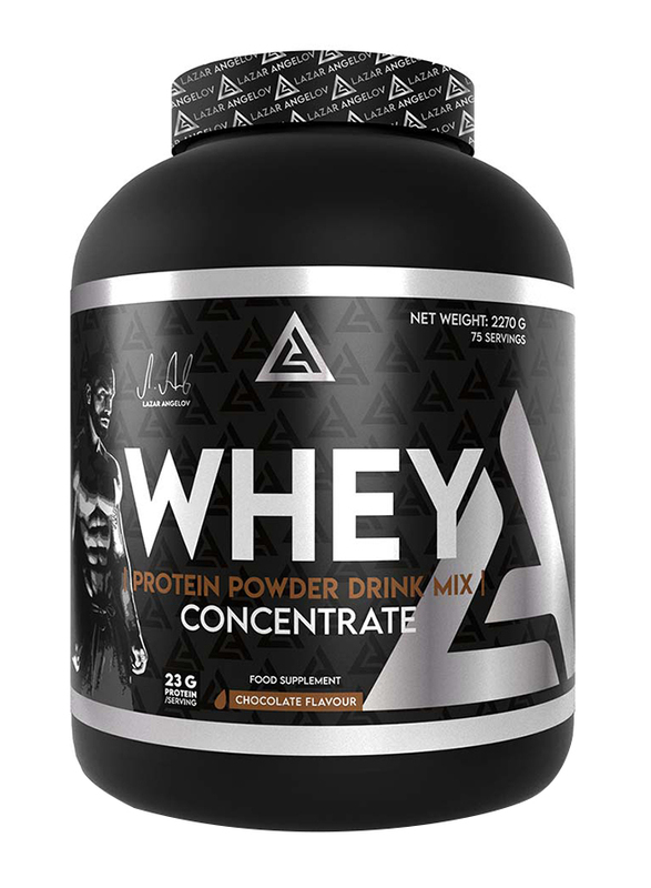 

Lazar Angelov Concentrate Whey Protein Powder, 2.27 KG, Chocolate