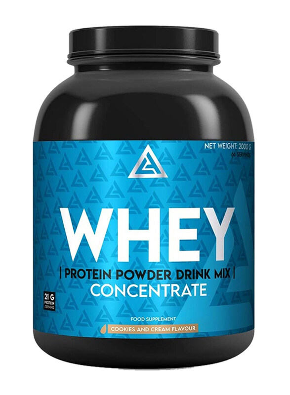 

Lazar Angelov Whey Concentrate Protein Powder, 2Kg, Cookies & Cream