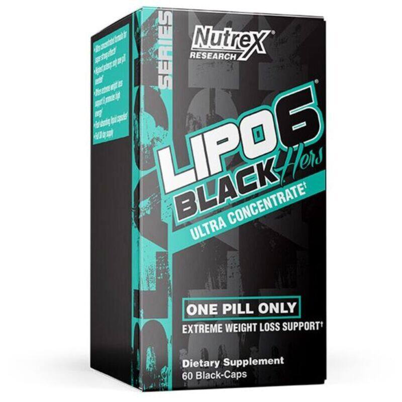 

Nutrex Research Lipo 6 Black Ultra Concentrate Extreme Weight Loss Support 60 Capsules