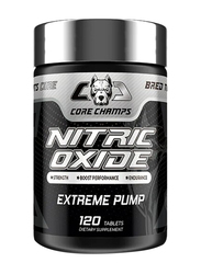 Core Champs Extreme Pump Nitric Oxide Pre-Workout Supplement, 120 Tablets, Unflavoured