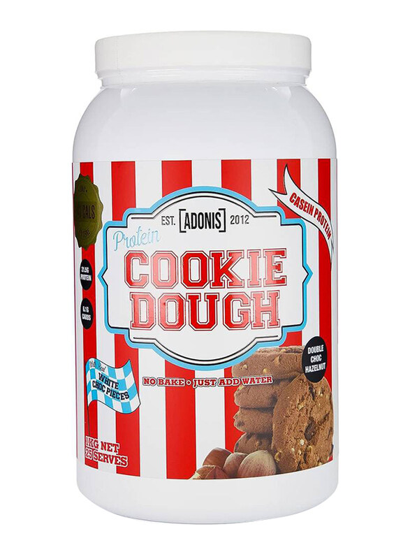 

Adonis Casein Double Chocolate & Hazelnut Flavour Protein Cookie Dough, 1Kg