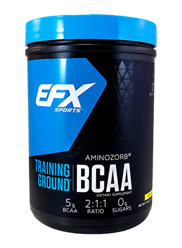 

Efx Sports Training Ground 2:1:1 5g BCAA Powder Supplement, 500g, Lemonade