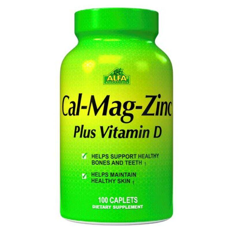 

Alfa Vitamins Cal-Mag-Zinc Plus Vitamin D3 100 Caplets