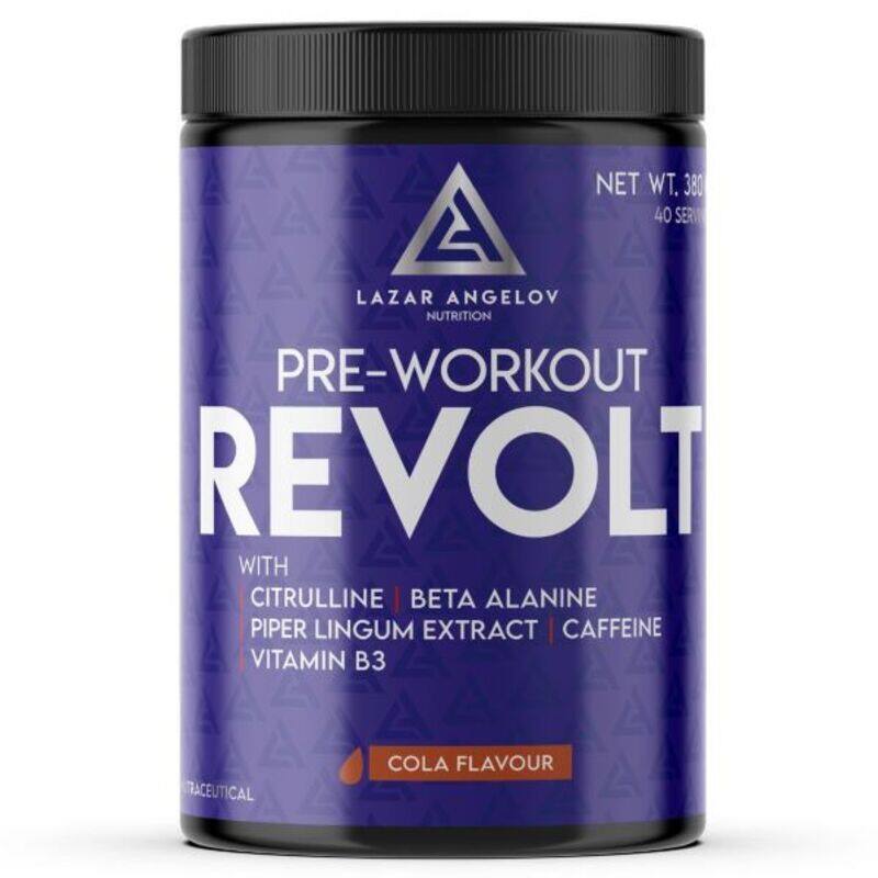 

Lazar Angelov Revolt Pre-Workout 40 Servings(380gm) Cola