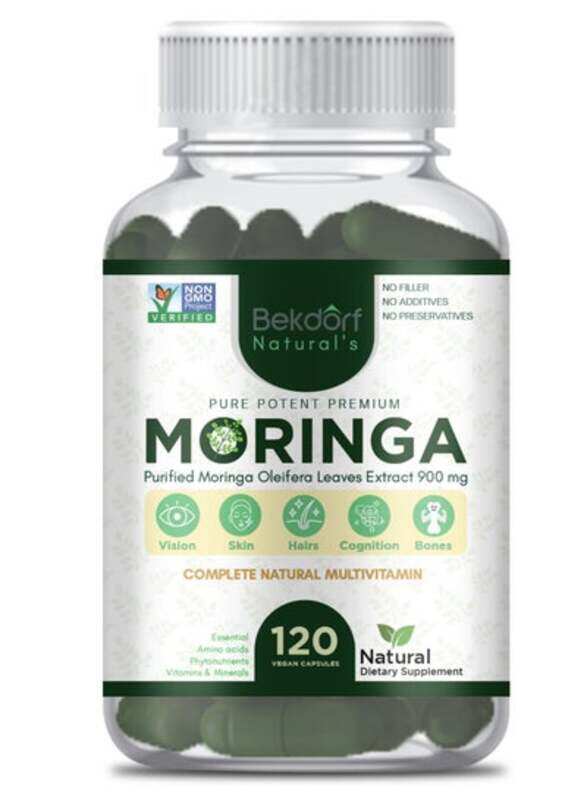 

Bekdorf Pure Potent Premium Moringa Purified Moringa Oleifera Leaves Extract 900mg 60 Capsules