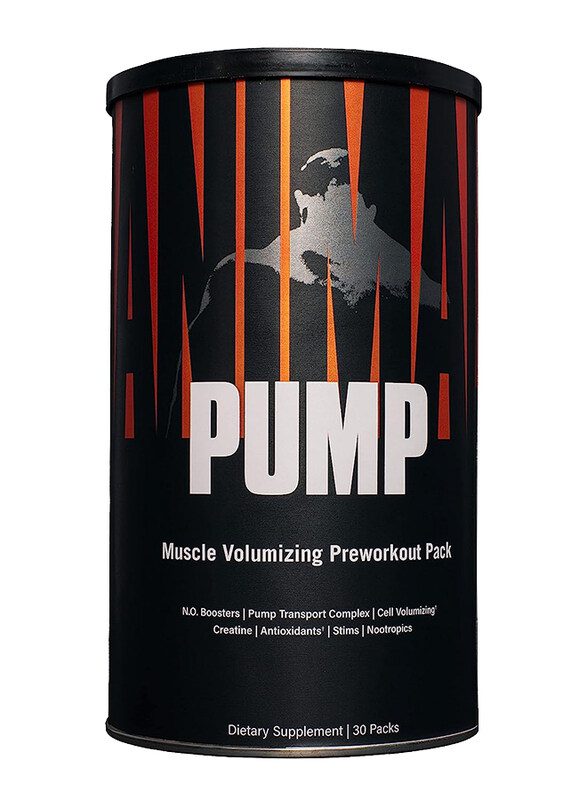 

Animal Pump Muscle Volumizing Preworkout Pack Dietary Supplement, 30 Servings, Unflavoured