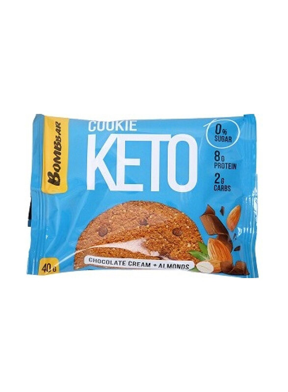 

Bombbar Keto Cookie with Chocolate Cream & Almonds without Sugar, 40g