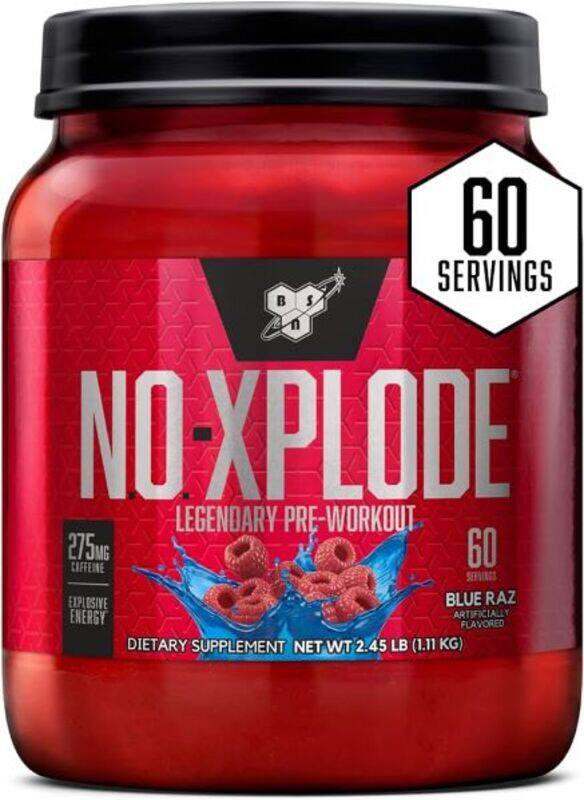 

Bsn No-Xplode Legendary Pre-Workout 60 Servings Blue Raz