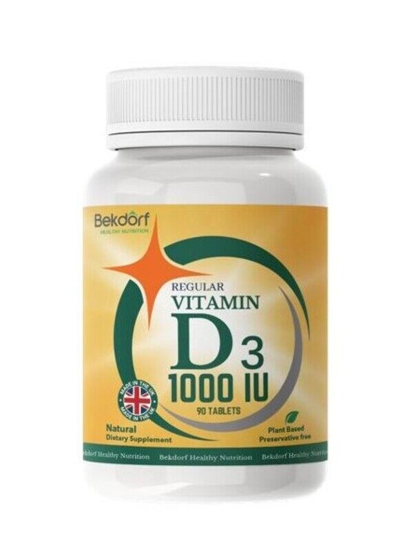 

Bekdorf Regular Vitamin D-3 1000 IU 90 Tablets