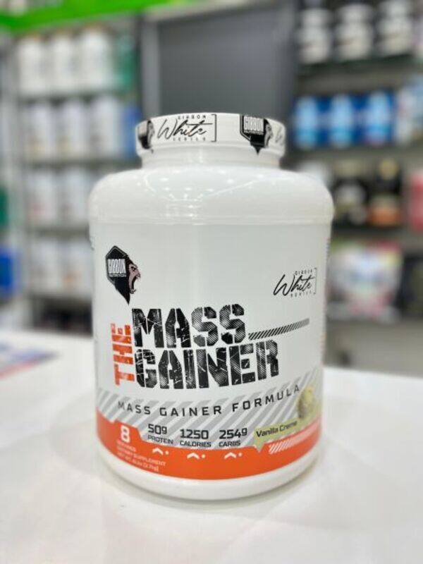 

Gibbon Nutrition The Mass Gainer Mass Gainer Formula - 50g Protein, High Clories 6lbs(2.7kg) Vanilla Creme