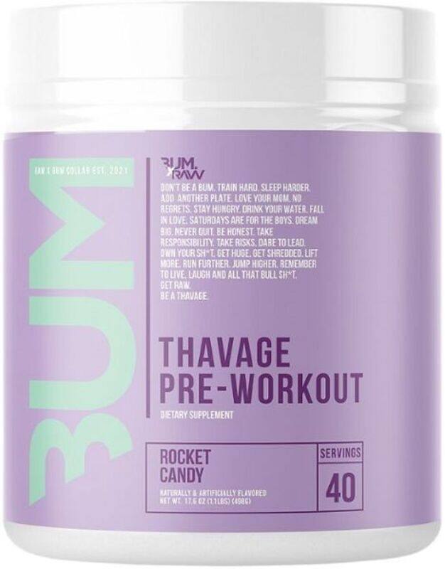 

Raw Cbum Thavage Pre-Workout 40 Servings Rocket Candy