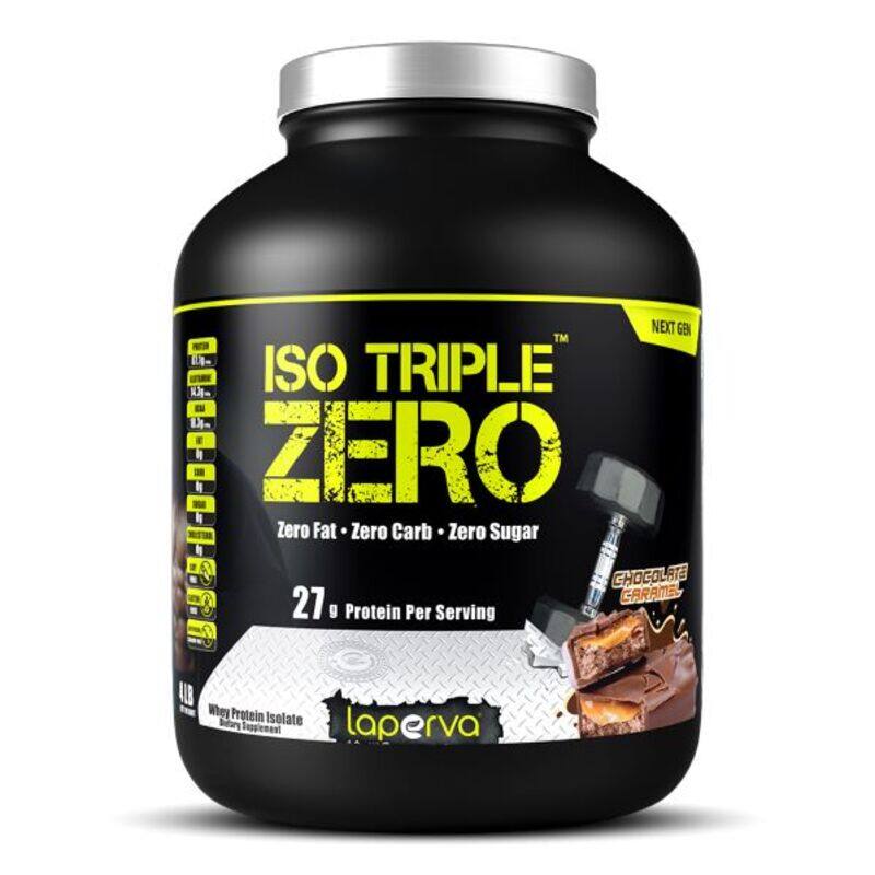 

Laperva Iso Triple Zero Whey Protein Isolate 1.81kg(4lbs) Chocolate Caramel