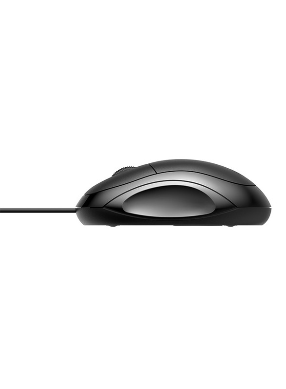 Lazor Tap 1 Wired Optical PVC Mouse, M03C, Black