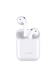Lazor Beat Wireless In-Ear Earphones with Realtik Chipset, up to 10M Transmission & Mic, EA78, White