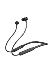 Lazor Groove+ Wireless / Bluetooth Neckband with Dual Dynamic Drivers, Crossover Bluetooth 5.0, Up to 12 Hours Playback & Mic, EA65, Black