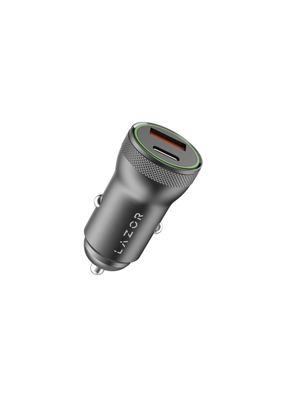 

Lazor Voyager S 20W Car Charger, CC20, Gun Silver