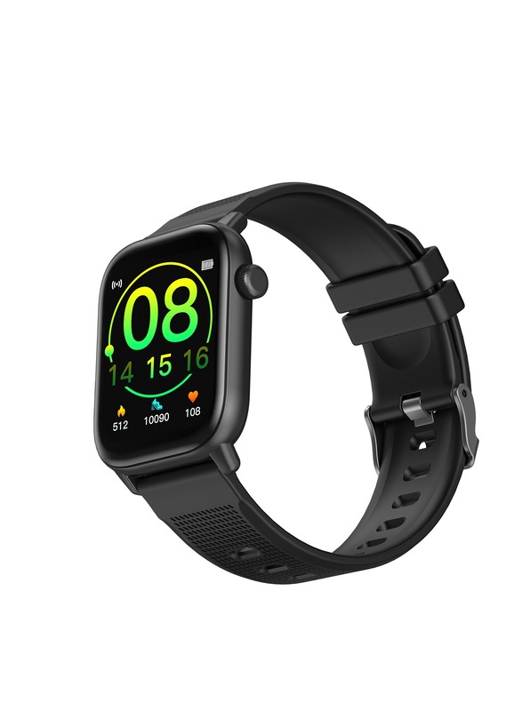 Lazor Core Smartwatch, 1.69-inch Touch Screen with Health Tracker, SW30, Black