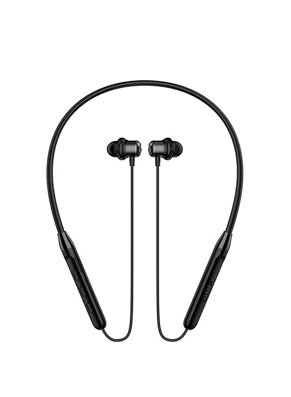 Lazor Groove Wireless / Bluetooth Neckband with Dual Dynamic Drivers, Crossover Bluetooth 5.0, 14-16 Hours Playback & Mic, EA106, Black