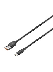 Lazor 1-Meters Flux USB Lightning Cable, USB Male to Lightning Male for IPhone, Black