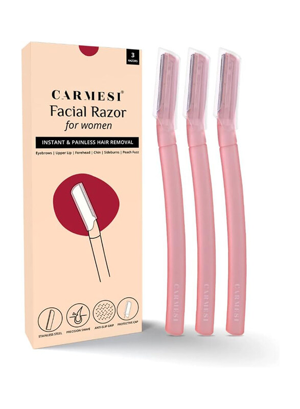 

Carmesi Reusable Facial Hair Removal Razor for Women, 3 Pieces