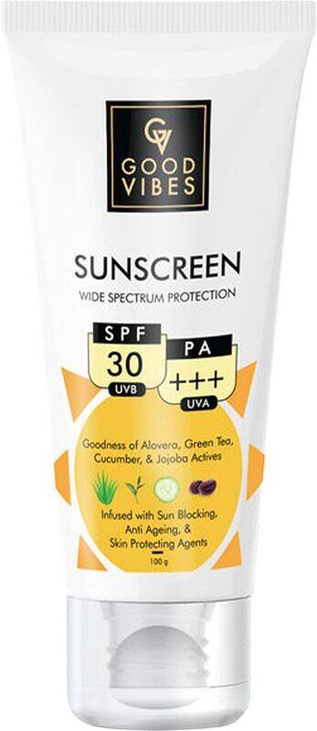 

Good Vibes Wide Spectrum Sunscreen with SPF 30, 100gm