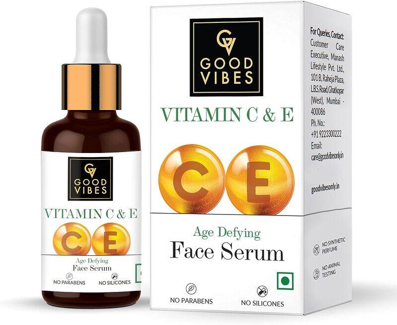 

Good Vibes Vitamin C, E Age Defying Face Serum, 30ml