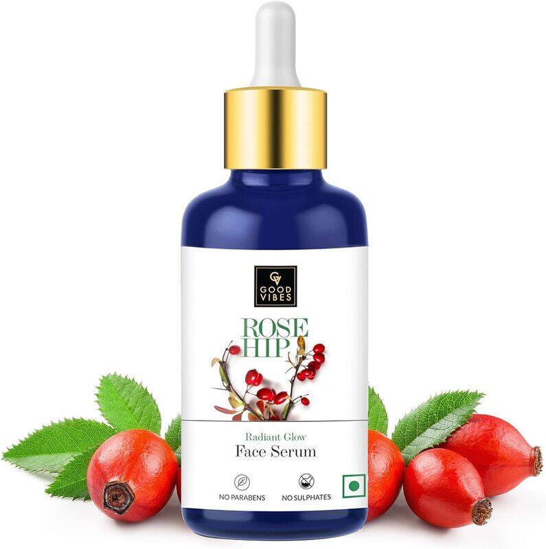 

Good Vibes Radiant Glow Rose Hip Face Serum, 30ml
