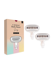 Carmesi Swings & Swerves Along Your Curves Body Razor Refill Pack, 2 Pieces