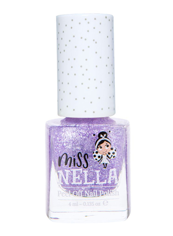 Miss Nella Nail Polish, 4ml, Sparkly Zebra, Purple