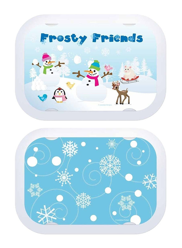 Yubo 2-Piece Frosty Friends Face Plate Set, Blue