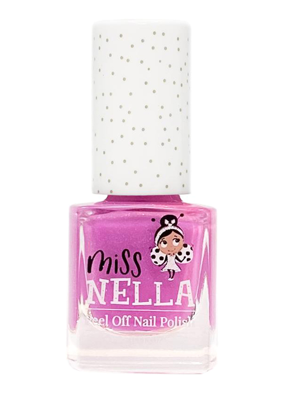 Miss Nella Peel off Kids Nail Polish, 4ml, Blueberry Smoothie, Pink