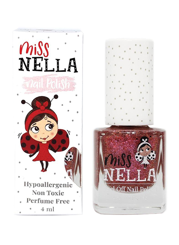 Miss Nella Peel off Kids Nail Polish, 4ml, Shazam, Pink