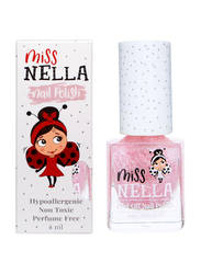 Miss Nella Nail Polish, 4ml, Itsy Glitzy Hippo, Pink