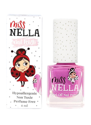 Miss Nella Peel off Kids Nail Polish, 4ml, Blueberry Smoothie, Pink