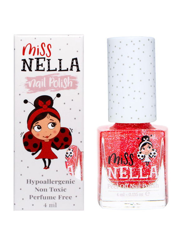 Miss Nella Nail Polish, 4ml, Croco-Dazzle, Red