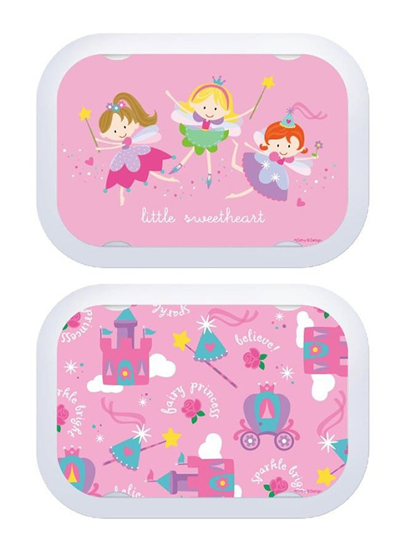 Yubo 2-Piece Fairy Princess Face Plate Set, Pink