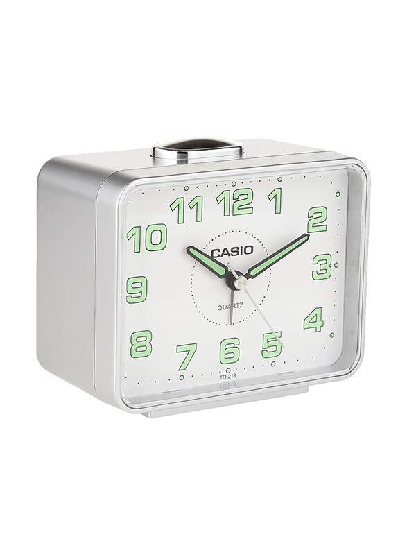 

Casio Alarm Table Clock, TQ-218-8DF, White