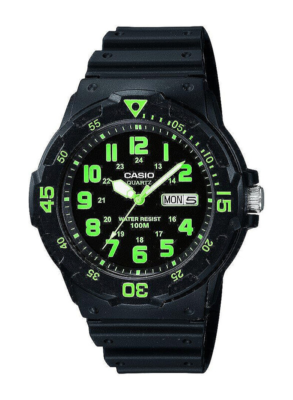 

Casio Youth Series Analog Watch for Men with Resin Band, Water Resistant, MRW-200H-3BVDF, Black