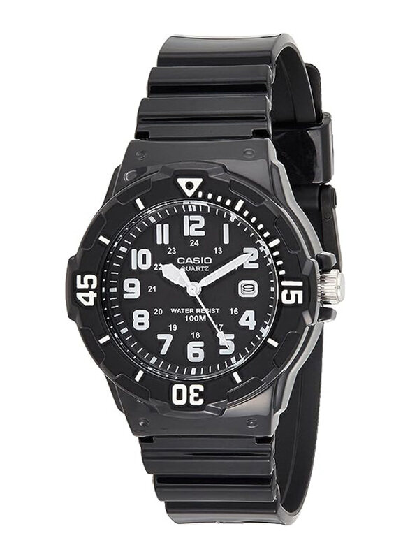 

Casio Casual Analog Watch for Women with Resin Band, Water Resistant, LRW-200H-1BVDF, Black