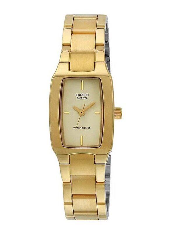 

Casio Enticer Analog Quartz Watch for Women with Stainless Steel Band, Water Resistant, LTP-1165N-9CRDF, Gold