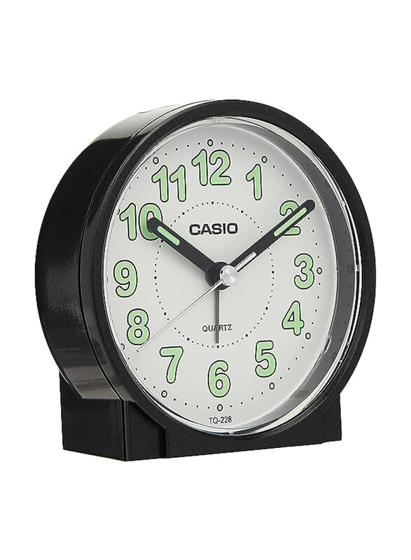 

Casio Alarm Table Clock, TQ-228-1DF, Black/White