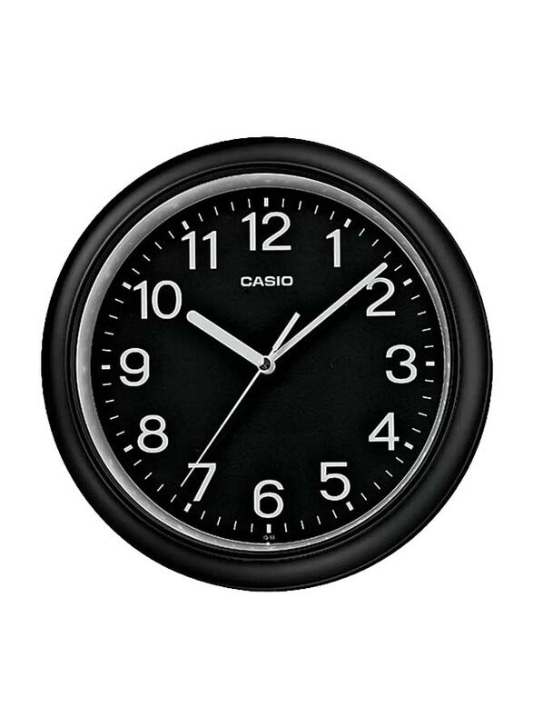 

Casio Simple Wall Clock, Black/Silver