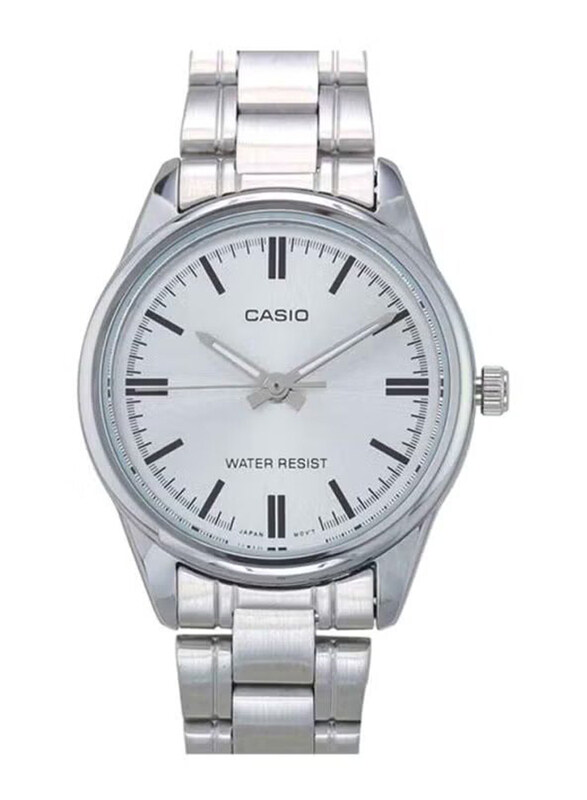 

Casio Enticer Analog Quartz Watch for Women with Stainless Steel Band, Water Resistant, LTP-V005D-7AUDF, Silver