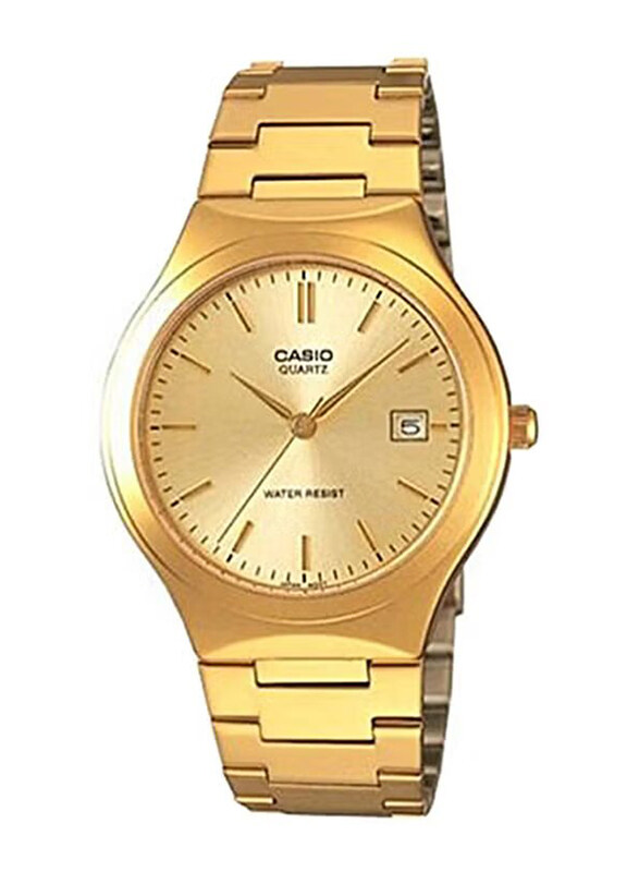 

Casio Analog Wrist Watch for Men with Stainless Steel Band, Water Resistant, MTP-1275G-9ADF, Gold