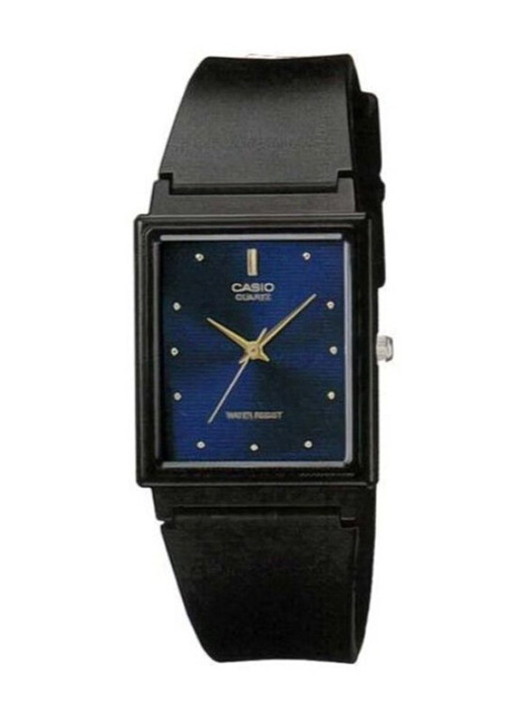 

Casio Analog Watch for Men with Resin Band, Water Resistant, MQ-38-2ADF, Black-Blue