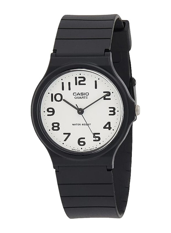 

Casio Analog Watch for Men with Resin Band, Water Resistant, MQ-24-7B2LDF, Black-White