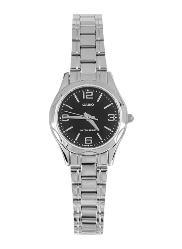 

Casio Analog Wrist Watch for Men with Stainless Steel Band, Water Resistant, MTP-1275D-1A2DF, Silver-Black