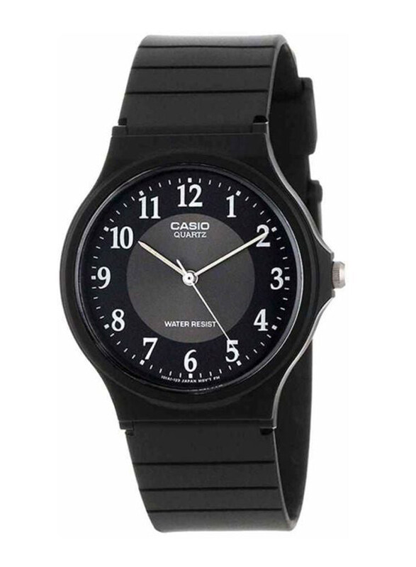 

Casio Analog Watch for Men with Resin Band, Water Resistant, MQ-24-1B3LDF, Black