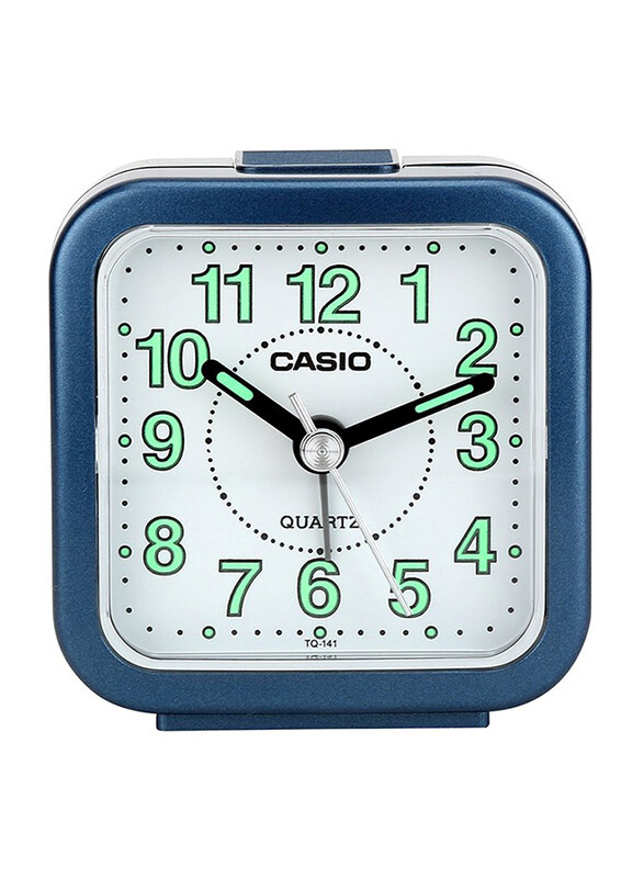 

Casio Analog Table Clock, TQ-141-2DF, Blue/White